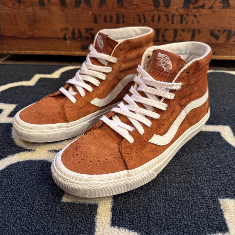 Vans® Unisex SK8-Hi Reissue High-Top Sneakers in Brown Suede